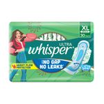 Buy Whisper Ultra Upto No Gap No Leaks Sanitary Pads, 30 XL Pads, For Heavy Flow Protection - Purplle