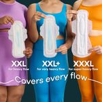 Buy Whisper Bindazzz Nights XXL Sanitary Pads Upto 0% Leaks All Night Long (30 pads) - Purplle