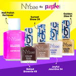 Buy NY Bae Color Rush Nail Paint Set + Remover - Everyday Essentials 09 | Chip Resistant | Acetone Free | Long Lasting | Quick Dry | Glossy Gel Nail Paint Combo (5.6 ml*4) + Nail Polish Remover (30 ml) - Purplle