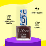 Buy NY Bae Color Rush Nail Paint Set + Remover - Everyday Essentials 09 | Chip Resistant | Acetone Free | Long Lasting | Quick Dry | Glossy Gel Nail Paint Combo (5.6 ml*4) + Nail Polish Remover (30 ml) - Purplle