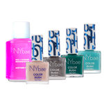 Buy NY Bae Color Rush Nail Paint Set + Remover - Electric Teal 11 | Chip Resistant | Acetone Free | Long Lasting | Quick Dry | Glossy Gel Nail Paint Combo (5.6 ml*4) + Nail Polish Remover (30 ml) - Purplle