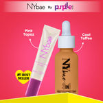 Buy NY Bae Strobe Skin Tint Combo - Fair Skin | Strobe Pink Topaz (12 gm) | Cool Toffee Foundation (30 ml) | Skin Tint | Glowy Korean Skin | Fair Skin Tone | Everyday Makeup Kit - Purplle