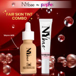 Buy NY Bae Strobe Skin Tint Combo - Fair Skin | Strobe Pink Topaz | Warm Milk Foundation | Skin Tint | Glowy Korean Skin | Fair Skin Tone | Everyday Makeup Kit 12 gm - Purplle