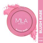 Buy MILA BEAUTE Blush Babe Powder Blush 01 Candy Pink, 5 gm - Purplle