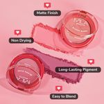 Buy MILA BEAUTE Blush Babe Powder Blush 02 Peach Soda, 5 gm - Purplle