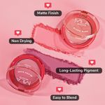 Buy MILA BEAUTE Blush Babe Powder Blush 04 Cosmo Pink, 5 gm - Purplle