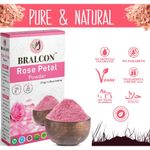 Buy BRALCON Organic Rose Petal Powder - 100 gm | Rosa indica for Facial & Skin Care| 100% Pure & Natural Rose Powder for Tanning & Glowing Skin| Skin Whitening Face Pack | Face Mask - Purplle