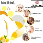 Buy BRALCON Organic Lemon Peel Powder -100 gm | Citrus Limon | 100% Pure & Natural Lemon Peel Powder for face, Skin Whitening | Face Pack Glowing skin|Face Cleanser - Purplle
