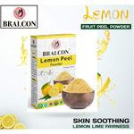 Buy BRALCON Organic Lemon Peel Powder -100 gm | Citrus Limon | 100% Pure & Natural Lemon Peel Powder for face, Skin Whitening | Face Pack Glowing skin|Face Cleanser - Purplle
