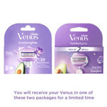 Buy Gillette Venus Comfortglide Pack of 2 Refills - Purplle