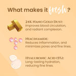 Buy Herbs & Pure Golden Glow Bleach Cream with 24K Nano Gold Dust & Niacinamide for Anti-aging and Instant Shine, No Parabens or sulphates, | Unisex All Skin Type , 43 gm of Each, Pack of 2 - Purplle