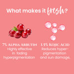 Buy Herbs & Pure 5% Kojic Acid & 7% Alpha Arbutin Face Serum 10 ml | Tan Removal and Spot Correction | All Skin Types | Women & Men| 100% Vegan |Pack of 2 - Purplle