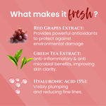 Buy Herbs & Pure Deep Moisturising Facial Kit ( 60 gm)& Bleach (43 gm)With Hyaluronic Acid & Red Grapes for Dark spots Reduction|6 Steps Skin Care|With Magic Sheet Mask & Disposable Head Cap Pack of 2 - Purplle