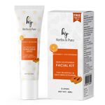 Buy Herbs & Pure Skin Lightening Facial kit With Vitamin C & Glutathione for Glowing and Skin Brightening Vitamin C & Niacinamide Sunscreen SPF 50 With Magic Sheet Mask & Disp HeadCap 50 & 60 gm Pack of 2 - Purplle