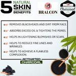 Buy BRALCON Activated Charcoal Powder-100 gm / coconut shell charcoal powder, for skin & hairs - all skin types,Triple filtered, pure & natural - Purplle