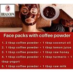 Buy BRALCON Organic Arabica AAA+ Coffee Powder-100 gm |Coffee Powder Body Scrub Tan Removal|100% Natural Coffee Powder for Skin & Hair|Minimizes Fine Lines, Wrinkles,Strengthens Hair Follicles|Skin whitening - Purplle