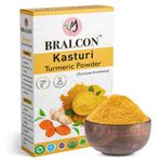 Buy BRALCON Organic Kasturi Haldi, Chandan Powder Combo- 200 gm(100 gm x 2 Pack) | sandalwood powder for face pack| amba haldi powder for Face seperate packaging - Purplle