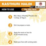 Buy BRALCON Organic Kasturi Haldi, Chandan Powder Combo- 200 gm(100 gm x 2 Pack) | sandalwood powder for face pack| amba haldi powder for Face seperate packaging - Purplle