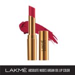 Buy Lakme Absolute Argan Oil Lip Color - Crimson Silk (3.4 gm) - Purplle