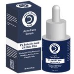 Buy Dermistry Pure 2% Salicylic Acid 2% Zinc Face Serum Oily Acne Prone Skin Removal Blackheads Whiteheads Repair Pimples Scar Marks Healing Redness Dark Spots Removes Excess Sebum Oil Control UV Protection 30 ml - Purplle