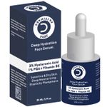 Buy Dermistry Pure 2% Hyaluronic Acid 1% PGA Vitamin B5 Intense Skin Hydrating Moisturiser Glowing Day & Night Face Serum for Sensitive & Dry Skin Deep Moisturizing Elasticity Plumpiness Soft Supple Skin 30 ml - Purplle