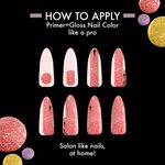 Buy Lakme Glitterati Collection Nail Paint Berry Blush 6 ml - Purplle