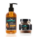 Buy mCaffeine Daily Essential Pack (Coffee Body Wash 200ml + Coffee Body Scrub 55gm)Combo of 2 - Purplle