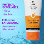 Buy Chemist At Play Gentle Exfoliating Face Scrub with Mandelic Acid & Walnuts | Removes Dead Skin & Blackheads | Detans |Gives Instant Glow| Face Scrub for Women & Men | 100 ml - Purplle