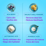 Buy Chemist At Play Gentle Exfoliating Face Scrub with Mandelic Acid & Walnuts | Removes Dead Skin & Blackheads | Detans |Gives Instant Glow| Face Scrub for Women & Men | 100 ml - Purplle