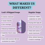 Buy Leal Northern Lights Lavender Bath Cream Whipped Soap | Moisturising Body Wash Enriched with Shea Butter & Almond Oil | Soap-free & Sulphate-free formula - 160 gm - Purplle