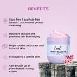 Buy Leal Cherry Blossom Bath Cream Whipped Soap | Moisturising Body Wash Enriched with Shea Butter & Grapeseed Oil | Soap-free & Sulphate-free formula - 160 gm - Purplle