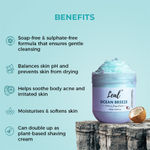 Buy Leal Ocean Breeze Bath Cream Whipped Soap | Moisturising Body Wash Enriched with Shea Butter & Coconut Oil | Soap-free & Sulphate-free formula - 160 gm - Purplle