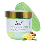 Buy Leal Tropical Escape Whipped Face & Body Sugar Scrub | Enriched with Green Tea, Shea Butter & Lemon | 2-in-1 Scrub & Soap for Exfoliating Dead Skin, Tan Removal & Blackheads - 200 gm - Purplle