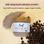 Buy Leal Mocha Me Crazy Whipped Face & Body Coffee Scrub | Enriched with Coffee, Sugar & Shea Butter | 2-in-1 Scrub & Soap for Exfoliating Dead Skin, Tan Removal & Blackheads - 200 gm - Purplle