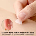 Buy Sanfe Invisible Earlobe Patches For Pierced Ears Perfect For Torn & Stretched Piercings Ear Lobes 10 Pc - Purplle