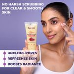 Buy Sanfe Kesar Instant Glow Exfoliating Gel - Visibly removes tan, brighten skin, AHA Exfoliation, 100 gm - Purplle