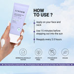 Buy Sereko Sunscreen SPF 50 PA++++ Creme Gel with Zero White Cast for Even Toned & Glowing Skin 24hrs Hydration, Quick Absorbing & Non-Greasy | UVA+UVB & Blue Light Protection (50 ml) - Purplle