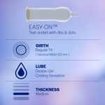 Buy Durex Intense Condom 3 Count - 3 pc - Purplle