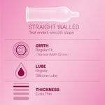 Buy Durex Extra Thin Bubblegum Flavoured Condoms For Men - 12 Count - Purplle