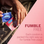 Buy Durex Extra Thin Strawberry Flavoured Condoms For Men - 12 Count - Purplle
