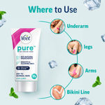Buy Veet Pure Hair Removal Cream Cool (Dry Skin) 50 gm - Purplle