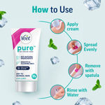 Buy Veet Pure Hair Removal Cream Cool (Dry Skin) 50 gm - Purplle