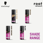 Buy Schwarzkopf Root Retouch Instant Grey Hair Concealer Spray Sweat & Rain Resistant-Dark Brown, 120 ml - Purplle