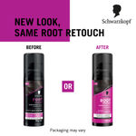 Buy Schwarzkopf Root Retouch Instant Grey Hair Concealer Spray Sweat And Rain Resistant - Black, 120 ml - Purplle