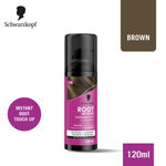 Buy Schwarzkopf Root Retouch Instant Grey Hair Concealer Spray Sweat And Rain Resistant - Brown, 120 ml - Purplle