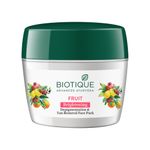Buy Biotique Fruit Brightening Depi gmentation & Tan Removal Face Pack 235 gm - Purplle