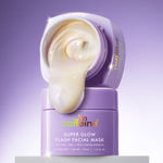 Buy mCaffeine Super Glow Flash Facial 25% AHA+BHA+PHA Mask | Brighter Skin in 5 Mins | Gentle Exfoliates to Unclog Pores & Removes Dead Skin - 50 gm - Purplle