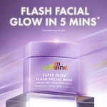 Buy mCaffeine Super Glow Flash Facial 25% AHA+BHA+PHA Mask | Brighter Skin in 5 Mins | Gentle Exfoliates to Unclog Pores & Removes Dead Skin - 50 gm - Purplle