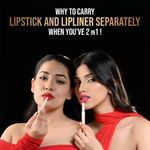 Buy Glam 21 Two To Tango Lip Liner + Lipstick Duo | Non-Transfer | Long Stay | Creamy Matte Finish| Super-glide formula | Non-drying | For Sensational lip look, Cocoa Kiss-11, 0.65 gm - Purplle