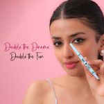 Buy Glam 21 Double Drama Kajal + Eyeliner Duo | Dramatic black pigment | Smudge proof| Waterproof| Matte finish| Long lasting upto 48 Hours| Creamy Formula| Intense color| Black, 0.55 gm - Purplle